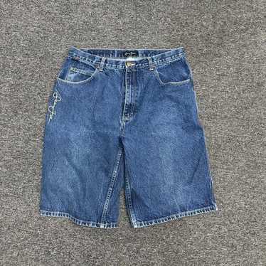 極太　Sean john デニムショーツ　jorts 古着)90s sean john バギーショーツ デニムハーフパンツjorts