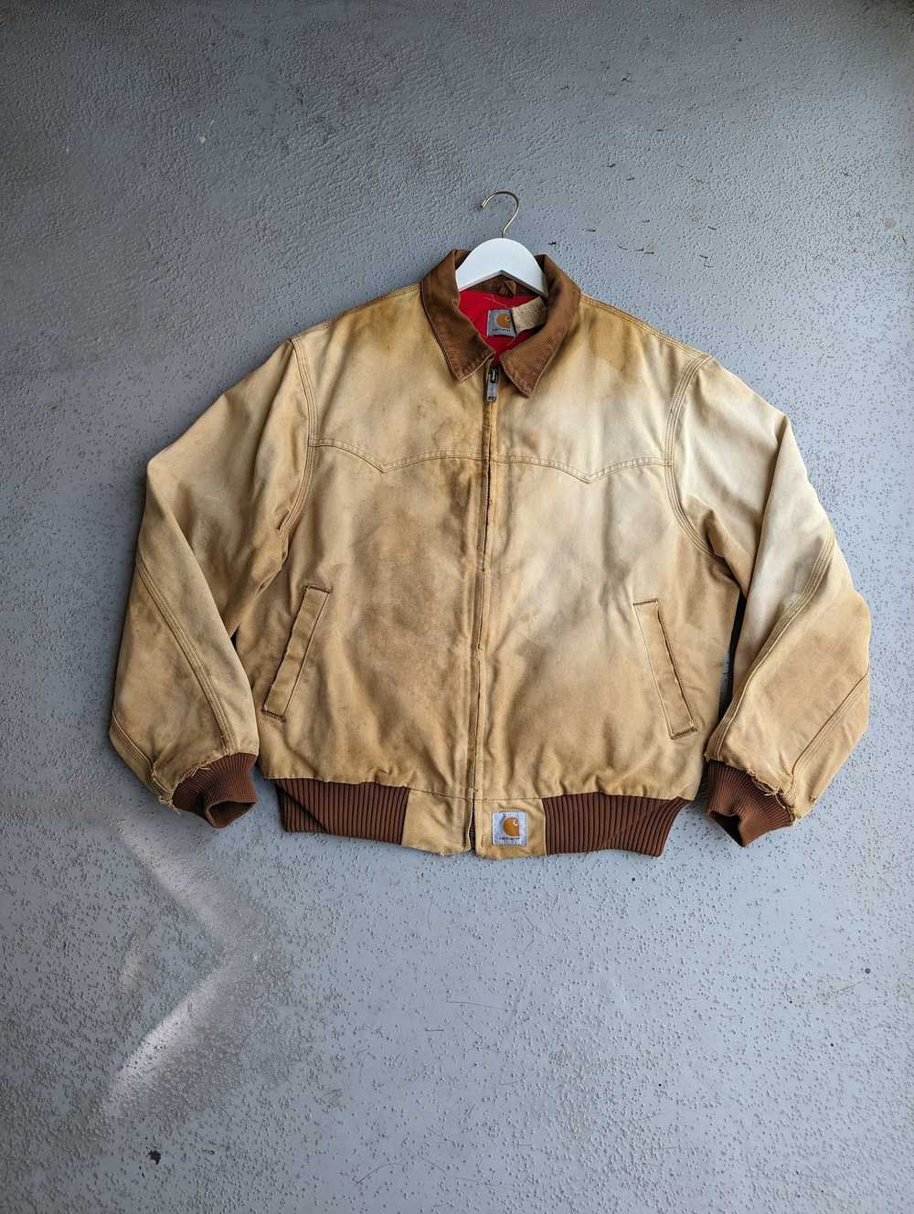 Carhartt × Streetwear × Vintage Crazy Faded Brown… - image 1