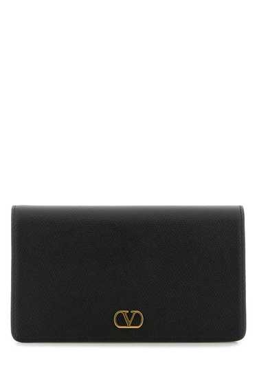 Valentino Garavani Black Leather Vlogo Signature C