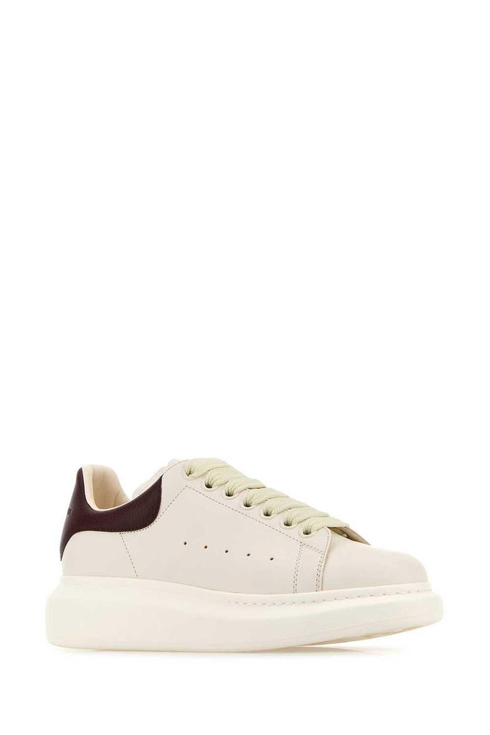 Alexander McQueen White Leather Sneakers With Cho… - image 2