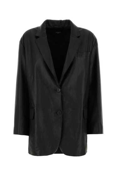 Weekend Max Mara Black Leather Marat Blazer - image 1