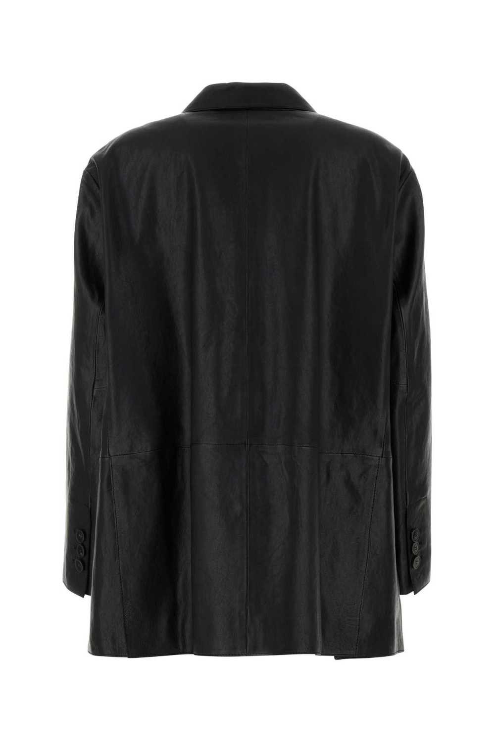 Weekend Max Mara Black Leather Marat Blazer - image 2