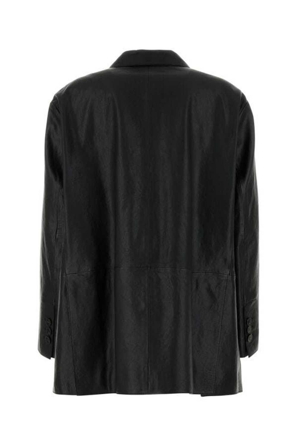 Weekend Max Mara Black Leather Marat Blazer - image 4