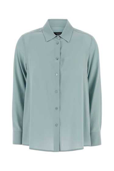 Weekend Max Mara Light Blue Silk Almina Shirt