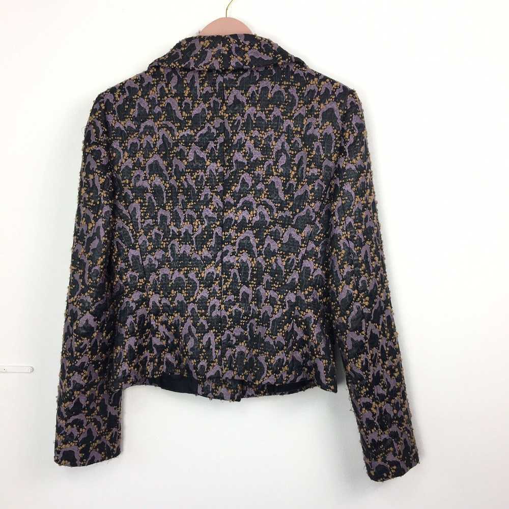 Escada Jacket 36 8/10 UK Striking Vtg Textured Pu… - image 4