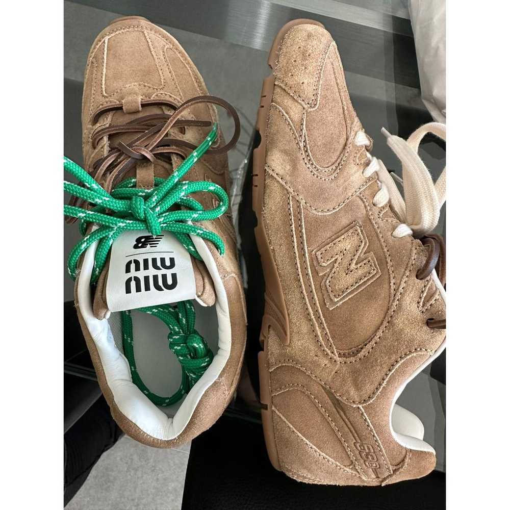 New Balance x Miu Miu Leather trainers - image 2