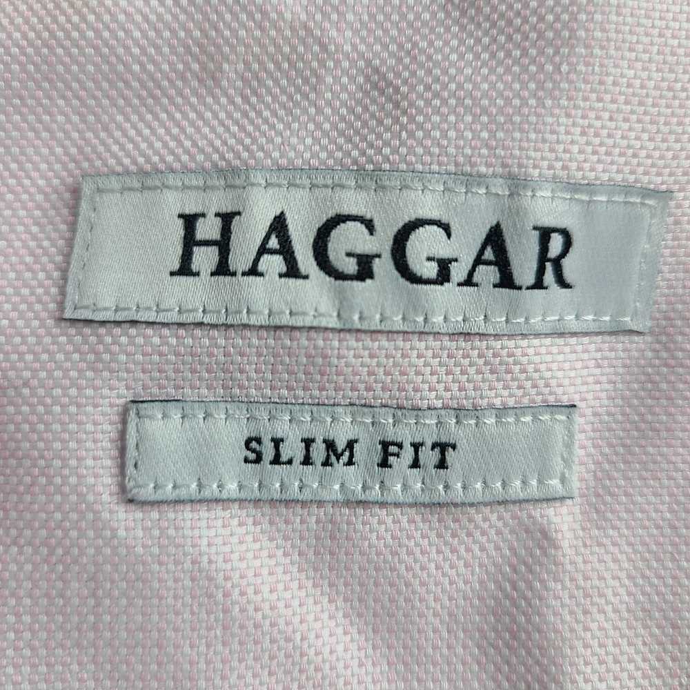 Haggar Haggar Slim Fit Light Pink Button Down Shi… - image 4