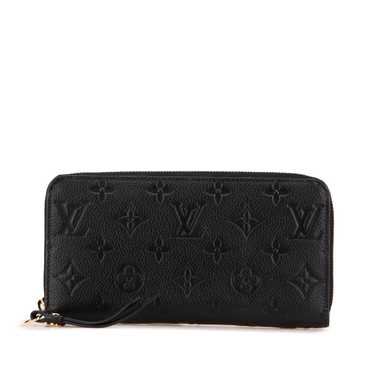 Black Louis Vuitton Monogram Empreinte Zippy Long 