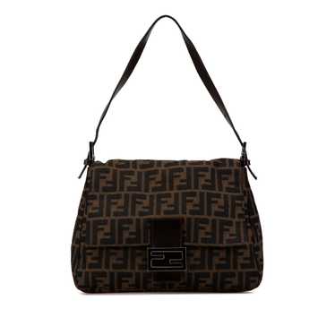 Brown Fendi Zucca Canvas Mamma Forever Shoulder Ba