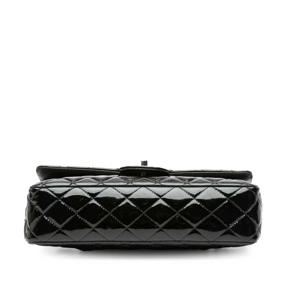 Black Chanel Medium Classic Patent Double Flap Sh… - image 3