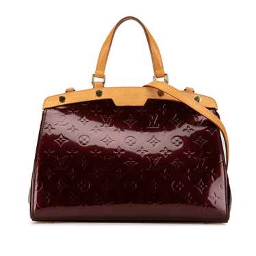 Red Louis Vuitton Monogram Vernis Brea MM Satchel - image 1