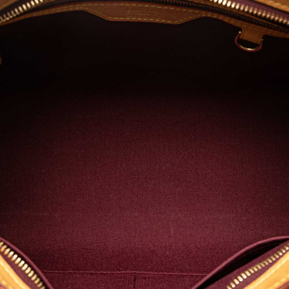 Red Louis Vuitton Monogram Vernis Brea MM Satchel - image 4