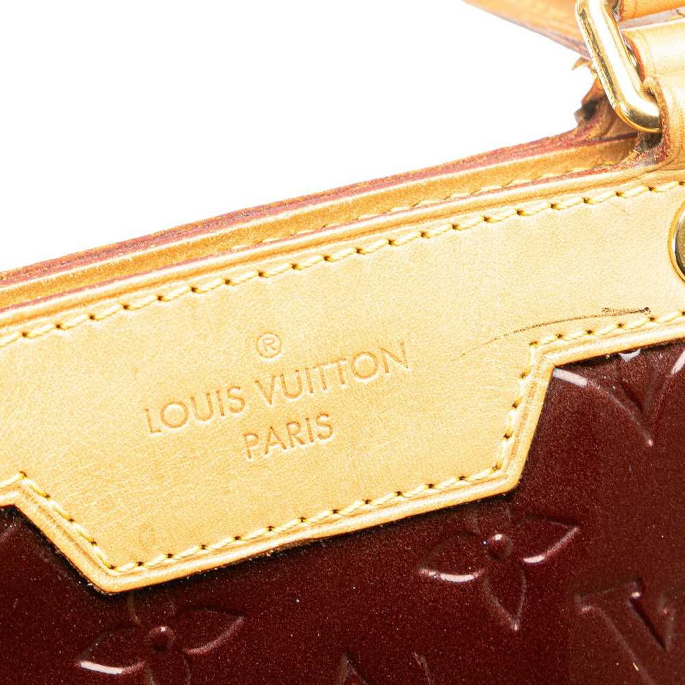 Red Louis Vuitton Monogram Vernis Brea MM Satchel - image 7