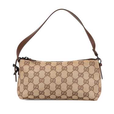 Brown Gucci GG Canvas Shoulder Bag