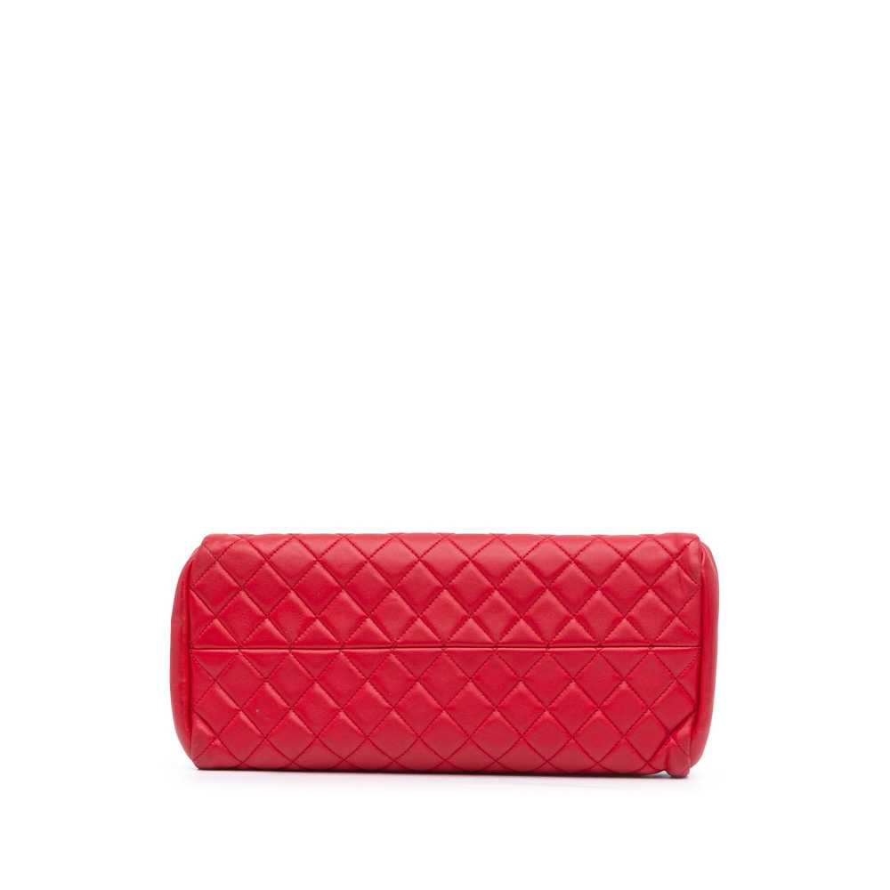 Red Chanel Medium Lambskin Just Mademoiselle Shou… - image 3