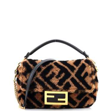 FENDI Baguette NM Bag Zucca Shearling Mini