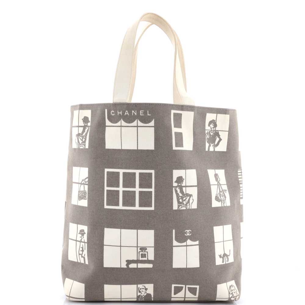 CHANEL Coco Window Tote Printed Canvas Large - image 1