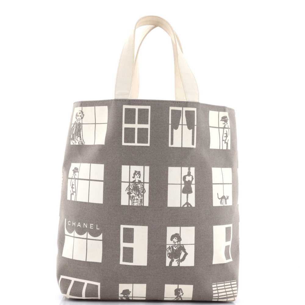 CHANEL Coco Window Tote Printed Canvas Large - image 3