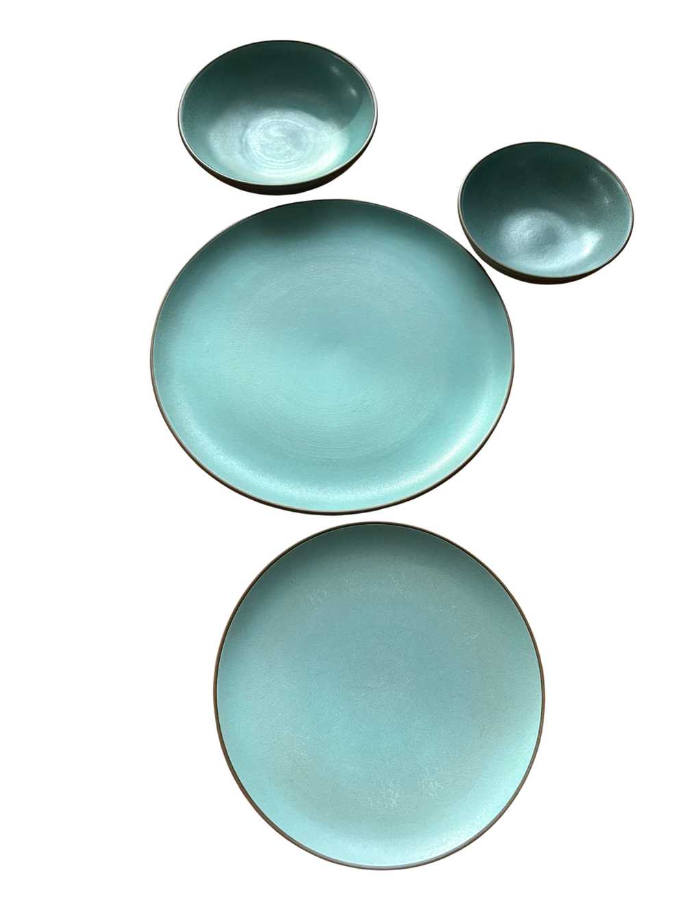 Heath Ceramics BUNDLE Vintage Aqua Turquoise Nutm… - image 3