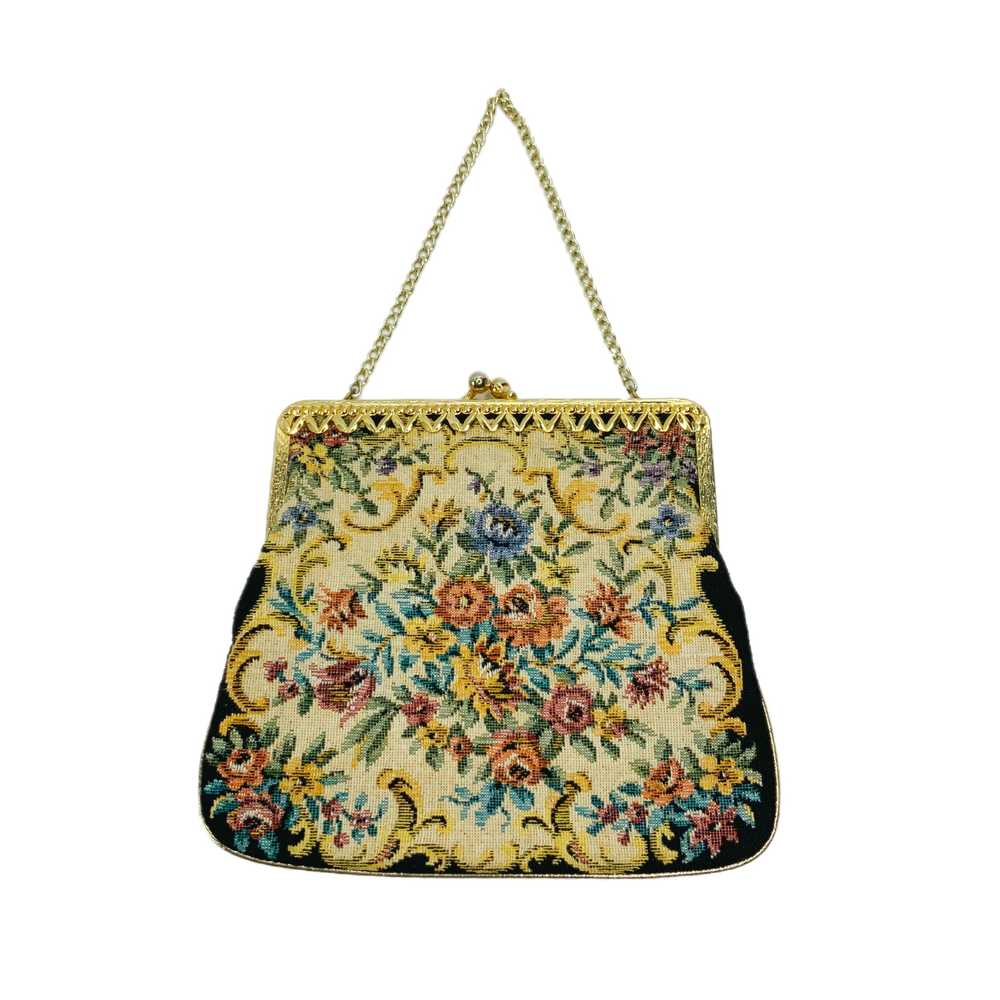 50’s/60’s Floral Tapestry Mini Bag - image 1