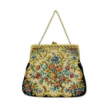 50’s/60’s Floral Tapestry Mini Bag - image 1