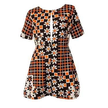 60’s Daisy Print Mini Dress - image 1