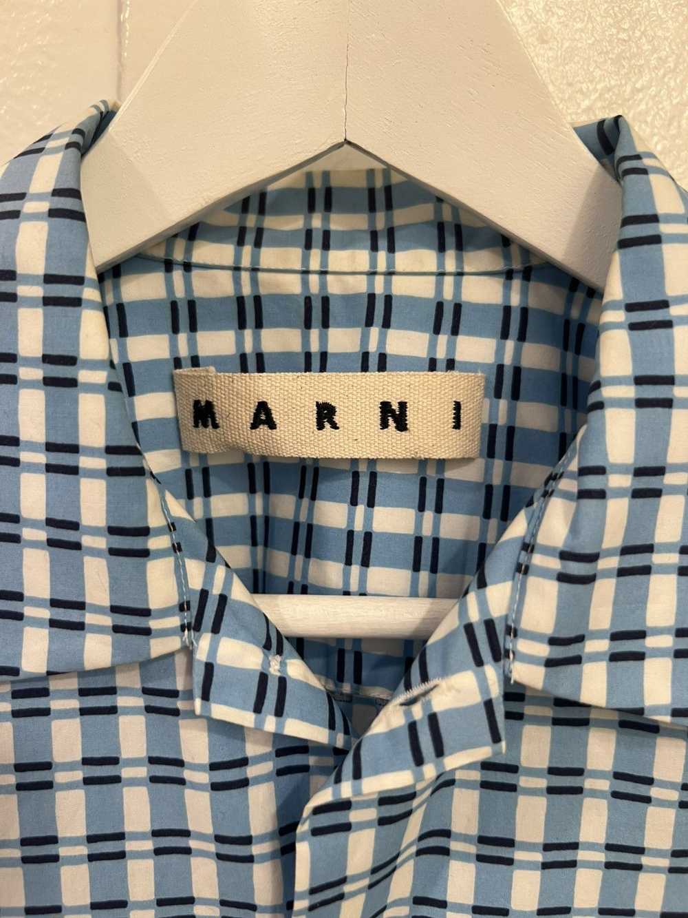 Marni S/S 18 Table Cloth Check Print Shirt - image 3