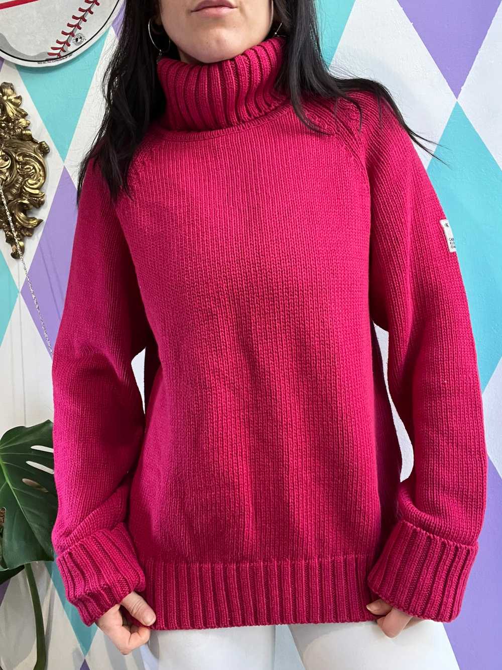 NWT Vintage Calvin Klein Turtleneck Sweater - image 2