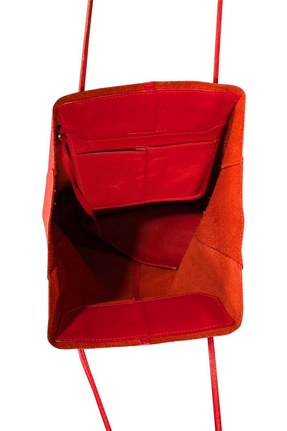 Alexander Wang - Red Leather Shoulder Bag w/ Stru… - image 5