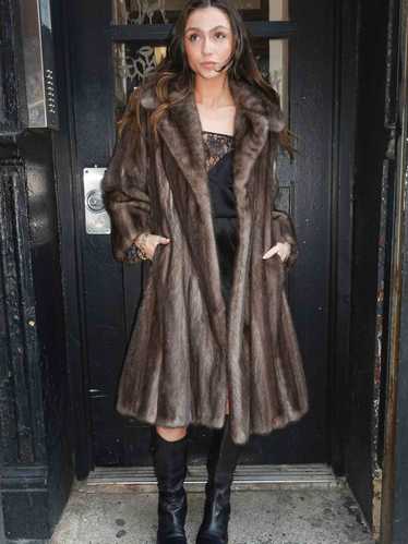 Ashen Mink Fur Coat