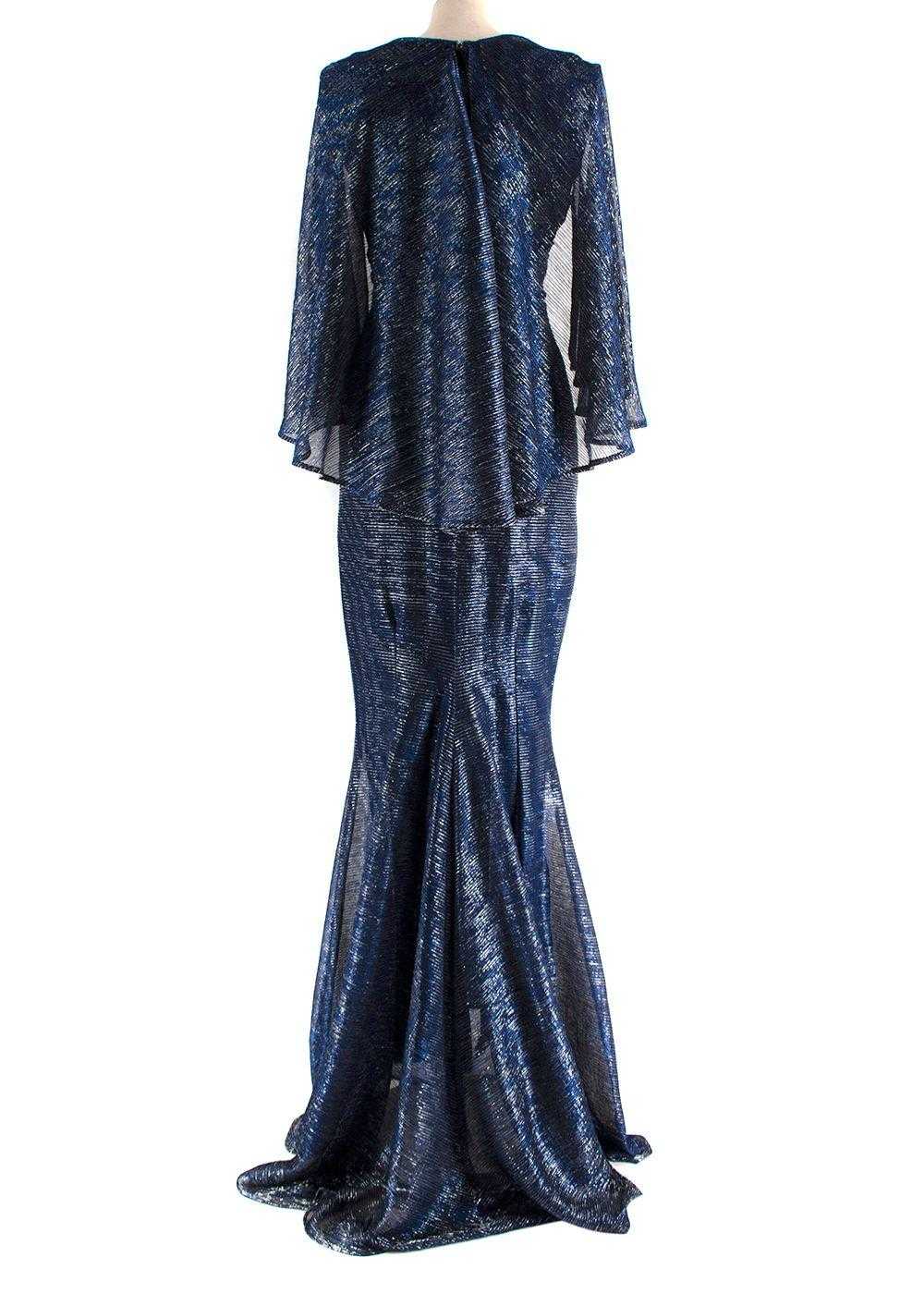 Managed by hewi Talbot Runhof Metallic Lurex Gown - image 2