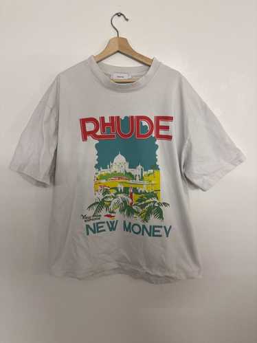 RHUDE store New Money Tee Summer Size Large Beige Vintage