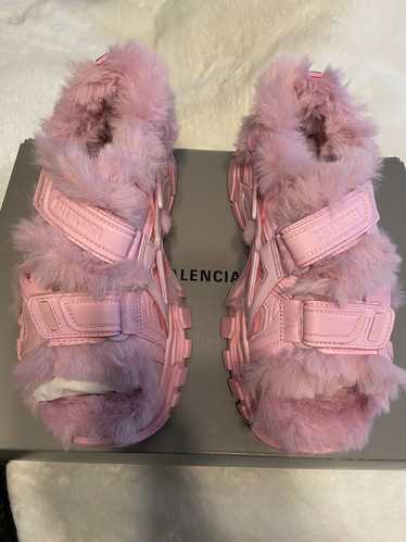 Balenciaga Balenciaga Track 2 Fur Sandals