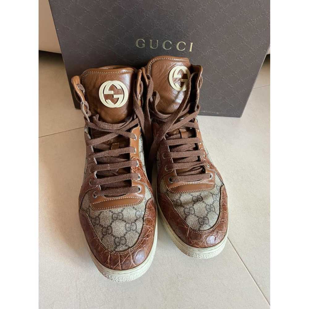 Gucci Cloth high trainers - image 2