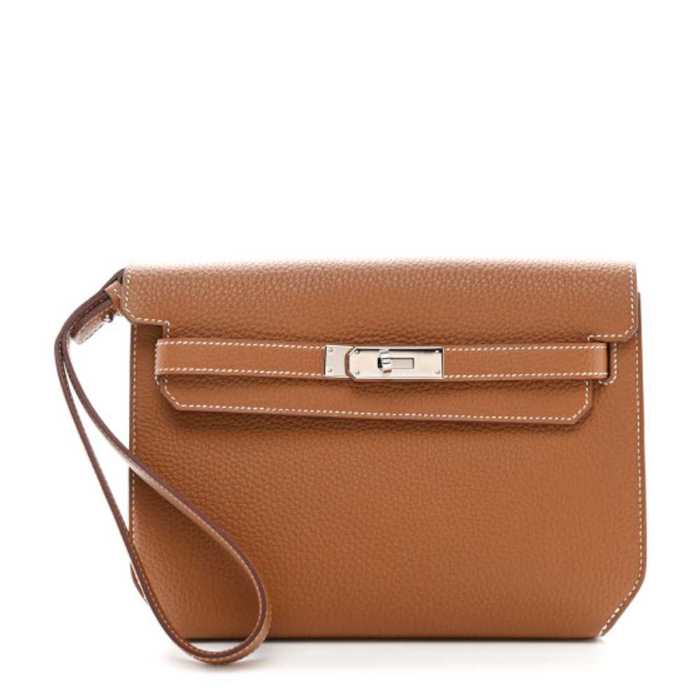 HERMES Togo Kelly Depeches 25 Gold - image 1