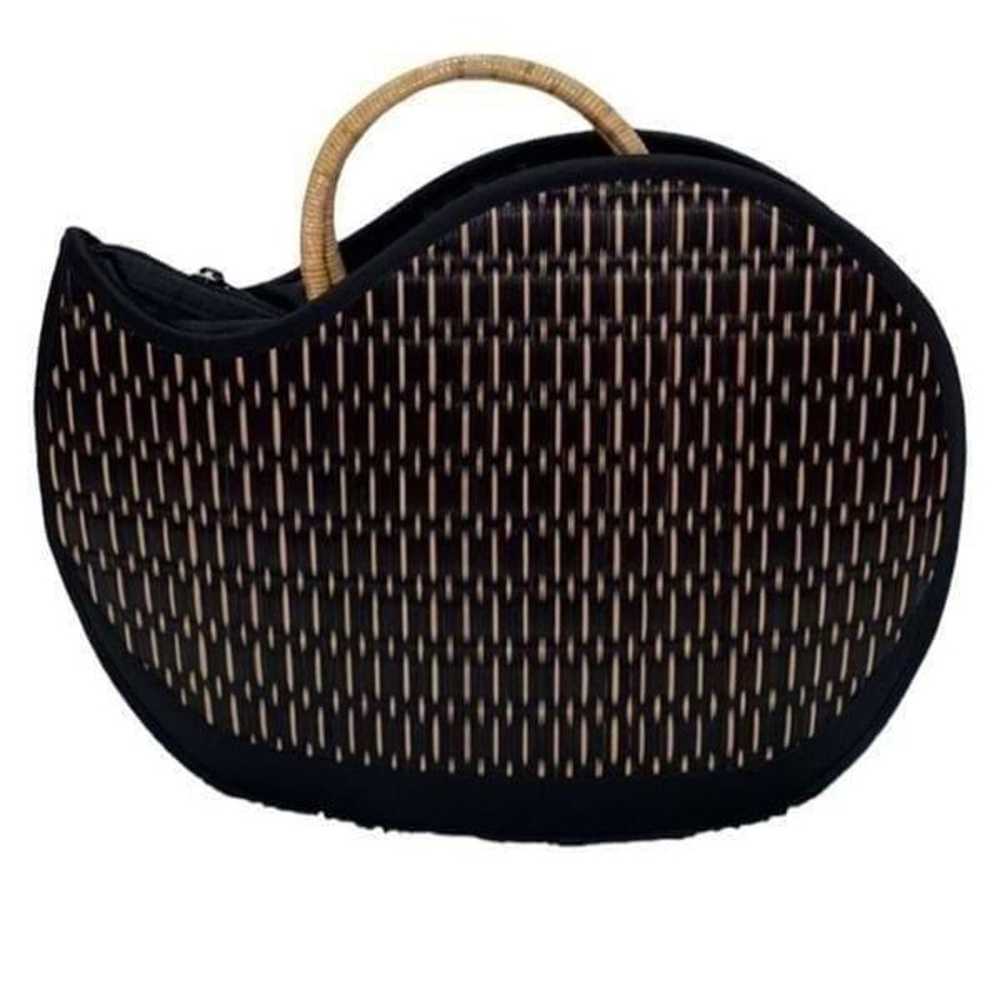 Basket of Cambodia Black & Tan Handbag/Purse - image 2