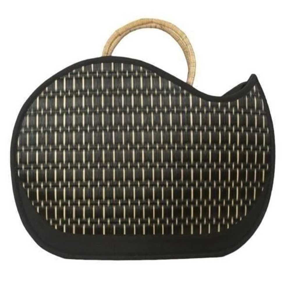 Basket of Cambodia Black & Tan Handbag/Purse - image 9