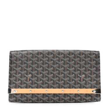 GOYARD Goyardine Monte Carlo Bois Clutch Black - image 1