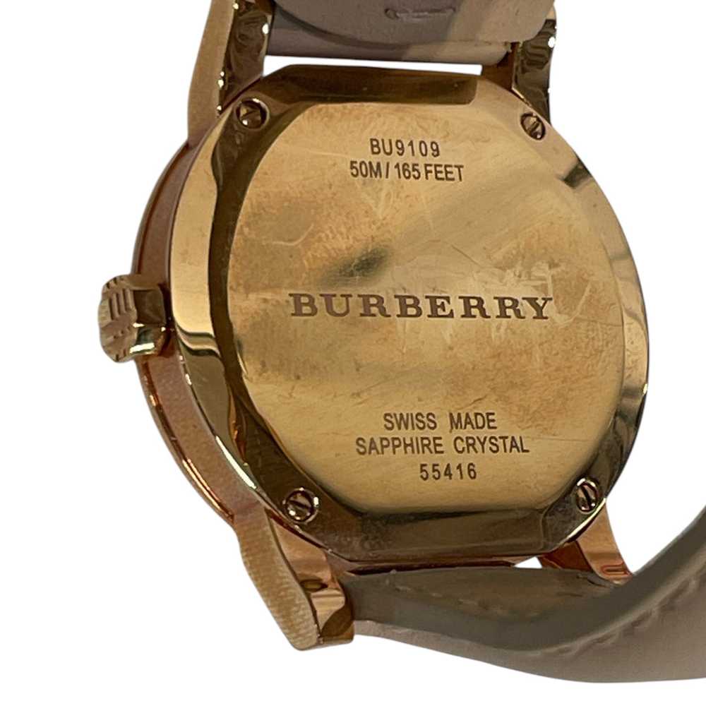 BURBERRY/Quartz Watch/Leather/PNK/ - image 2