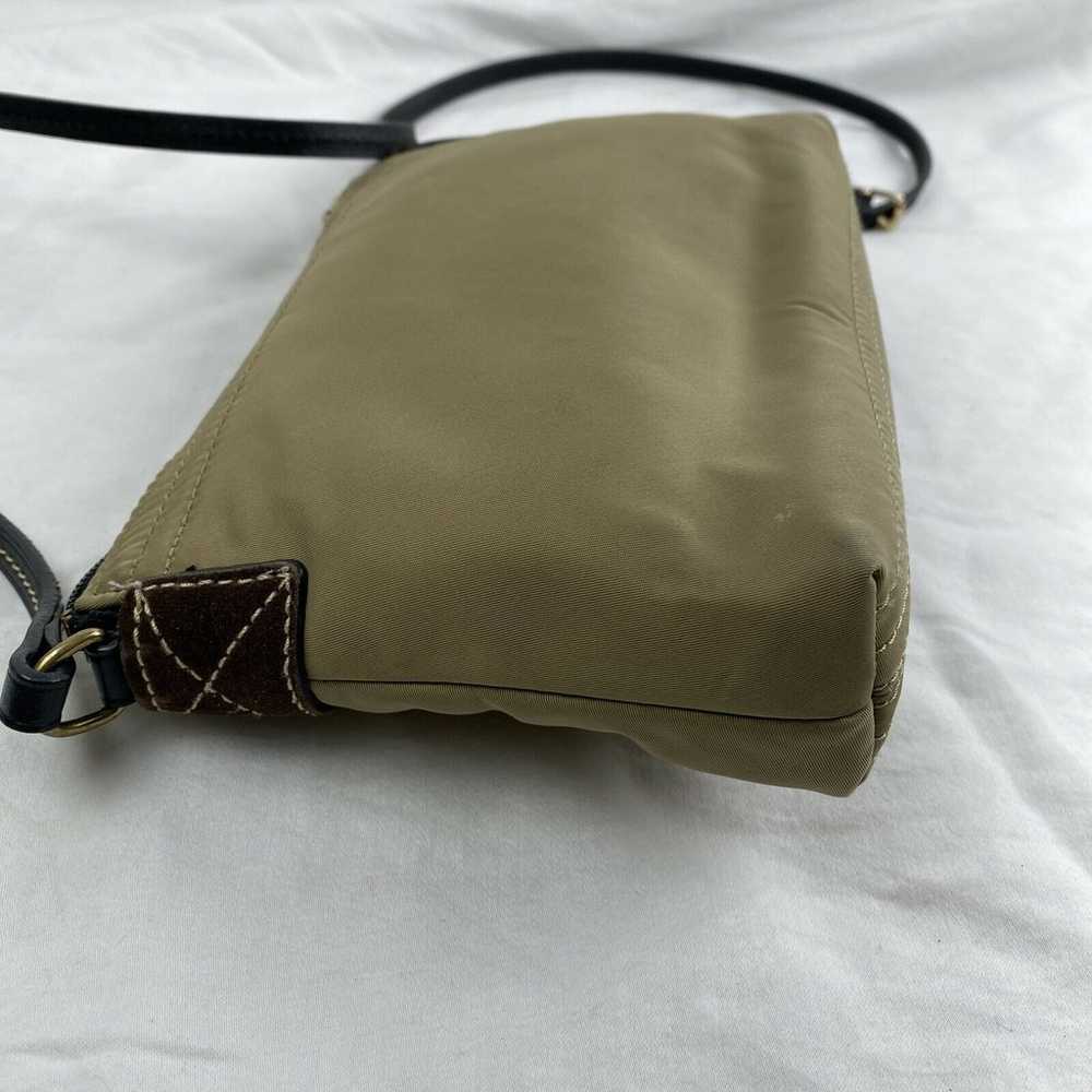 Dooney & Burke Crossbody Pouchette Purse Khaki Ny… - image 7