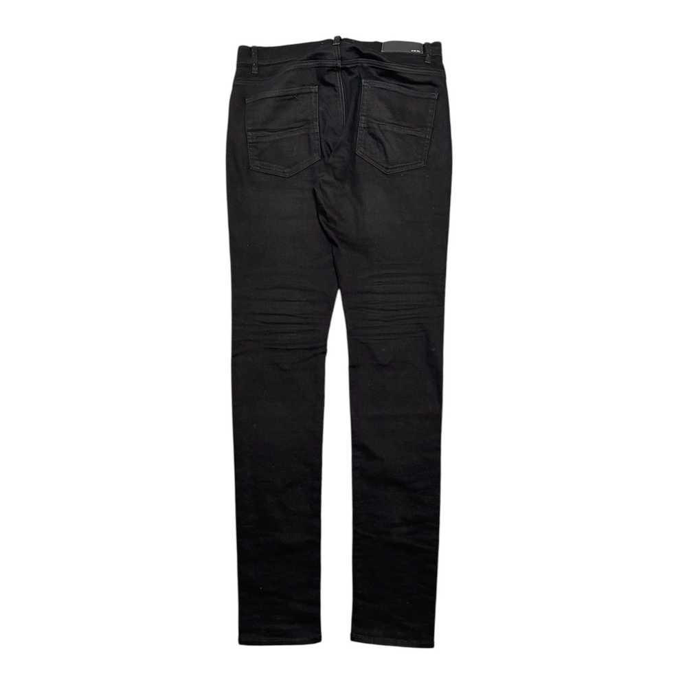 Amiri Amiri MX1 Leather Patch Jeans Black - image 2