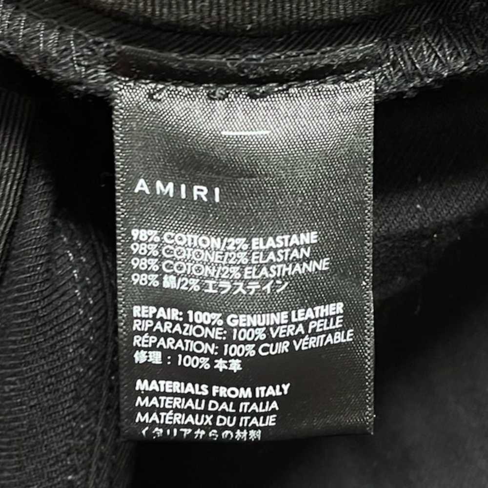 Amiri Amiri MX1 Leather Patch Jeans Black - image 5