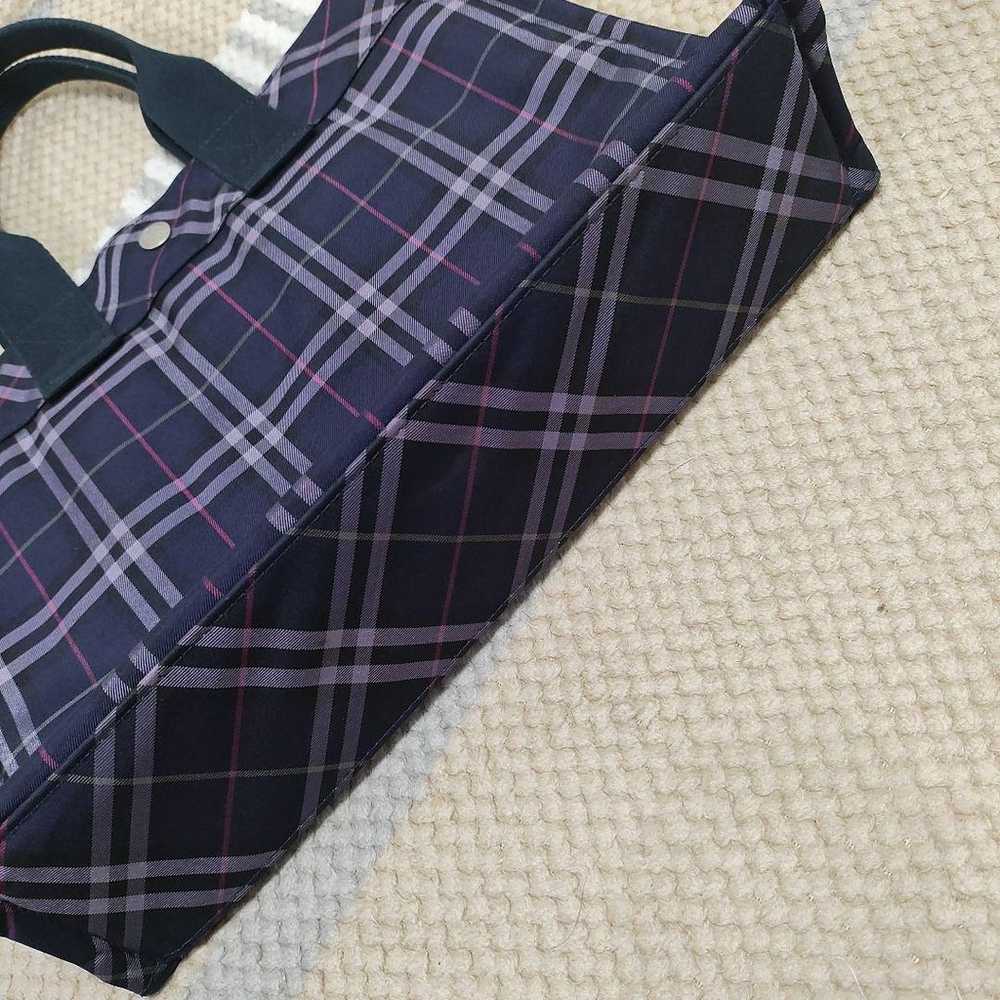 Burberry Blue Label Nylon Tote Bag Nova Check Navy - image 3