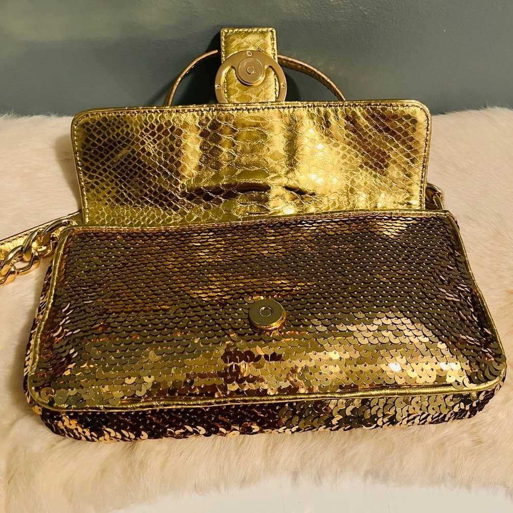 Michael Kors Bling Leather Sequin Shoulder Bag - image 9