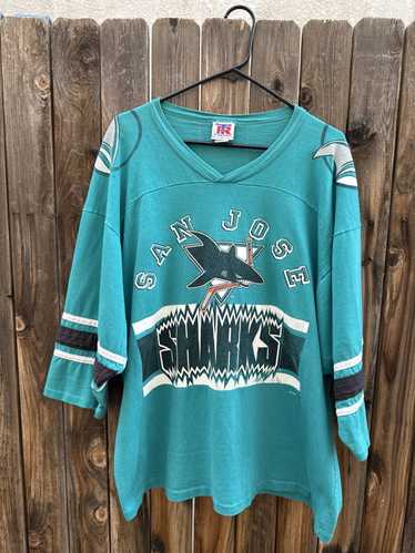 NHL × Streetwear × Vintage 90s San Jose sharks jer