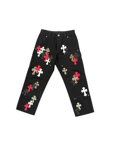 Chrome Hearts Red, White, Black, & Leopard Cross P