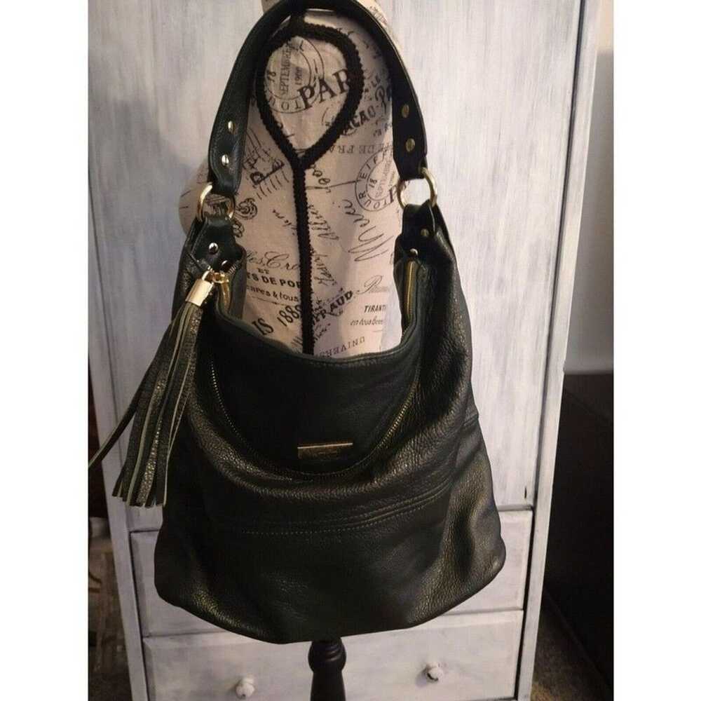 Onna ehrlich Leather  hobo Olive Green bag - image 2