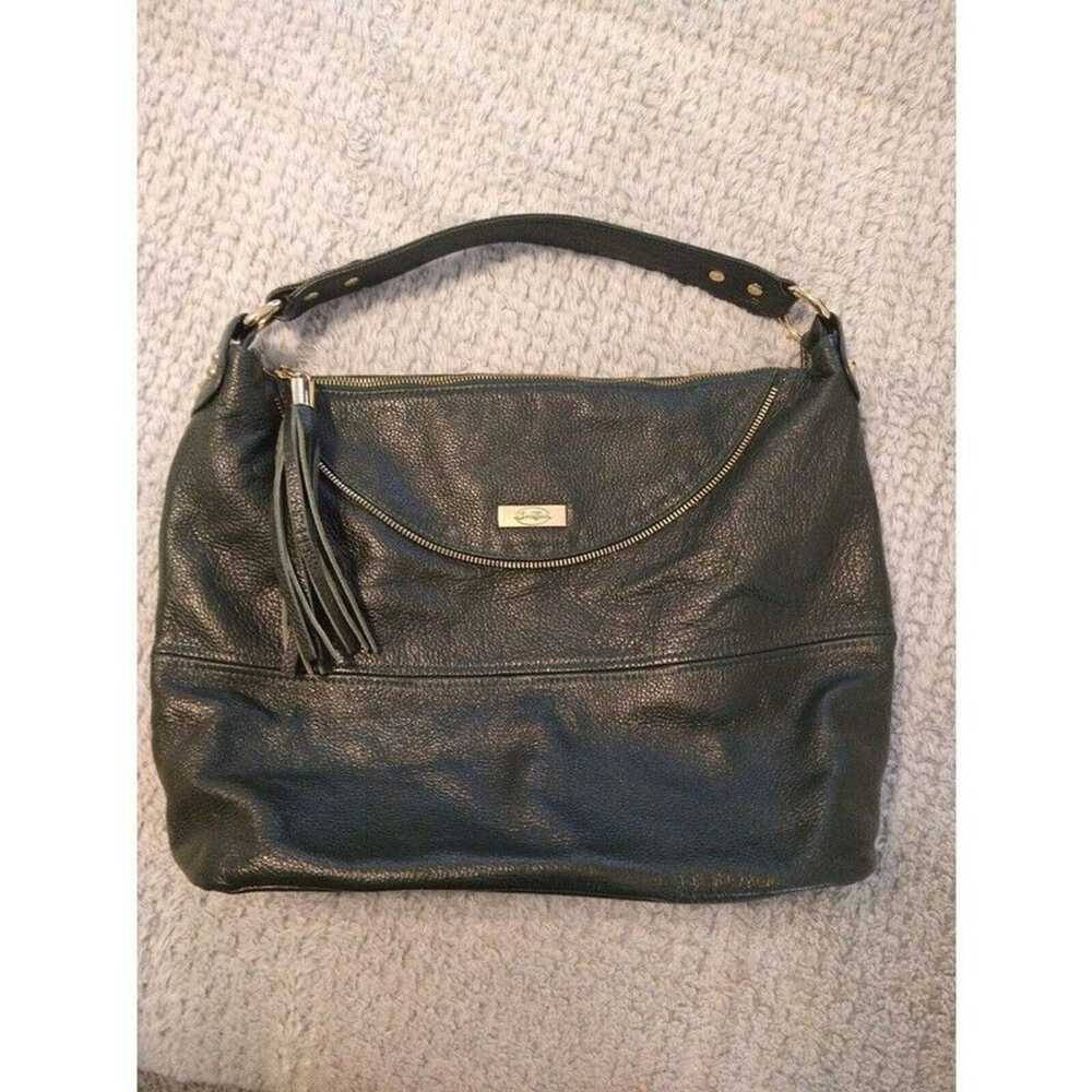 Onna ehrlich Leather  hobo Olive Green bag - image 4