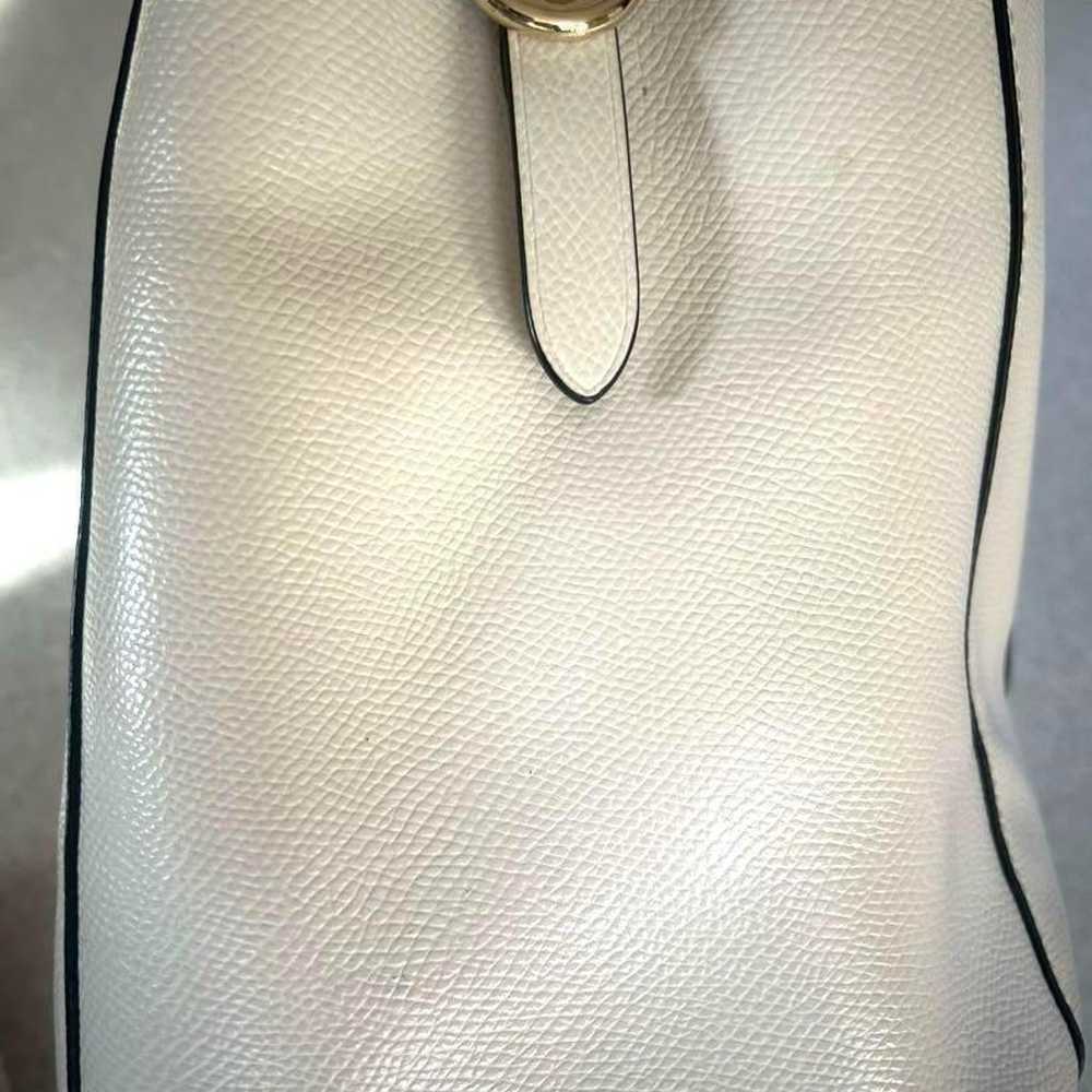 Excellent condition COACH Navy × Ivory Handbag To… - image 3