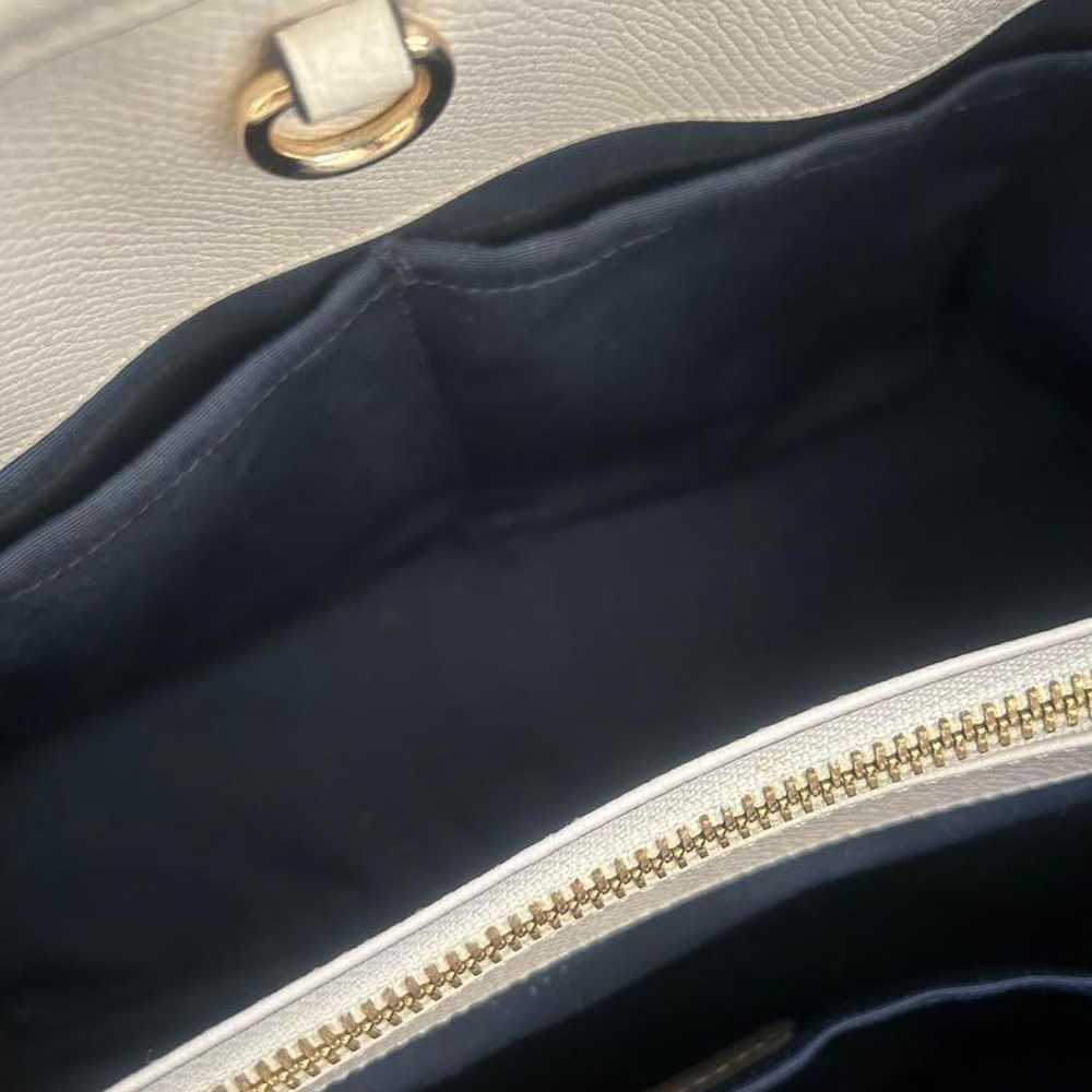 Excellent condition COACH Navy × Ivory Handbag To… - image 8